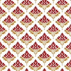 Ikat Seamless Pattern Design For Fabric