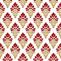 Ikat Seamless Pattern Design For Fabric