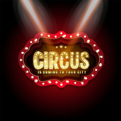 circus theme background featuring rich colorlful elements