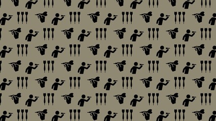 VECTOR SEAMLESS DART GAME PATTERN 