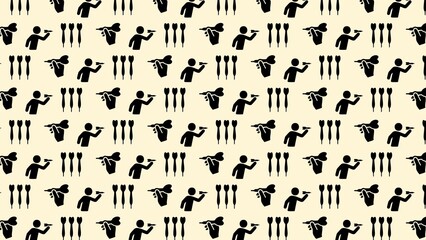 VECTOR SEAMLESS DART GAME PATTERN 