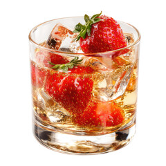 Refreshing Strawberry Iced Drink