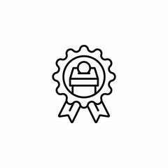 award diploma medal icon sign vector