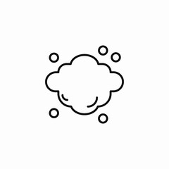 cloud air pollution icon sign vector