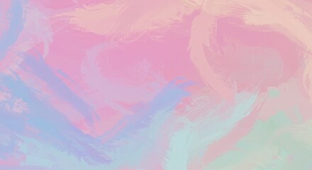 Dreamlike Pastel Abstract Watercolor – Soft Minimalist Art in Ethereal Tones