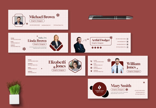 Creative Email Signature Layout