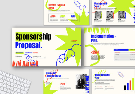 Colorful Sponsorship Proposal Presentation Template