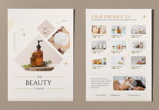 Minimalist Product Catalog for Beauty