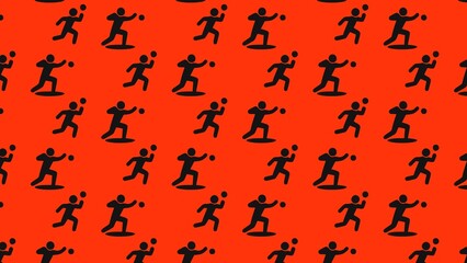 Vector shot put athletics  pattern design