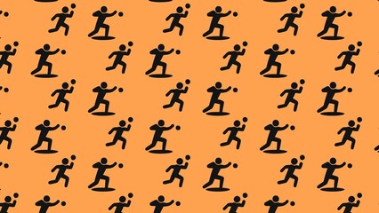 Vector shot put athletics  pattern design