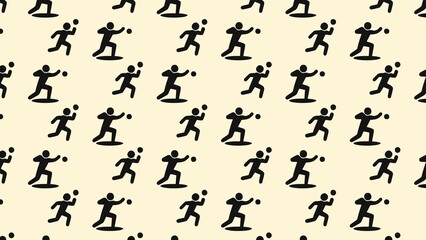 Vector shot put athletics  pattern design