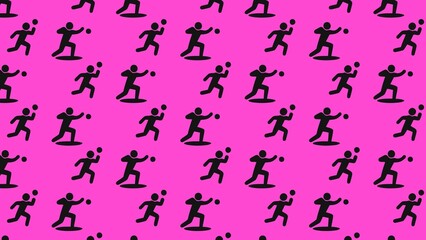 Vector shot put athletics  pattern design