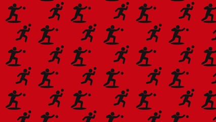 Vector shot put athletics  pattern design