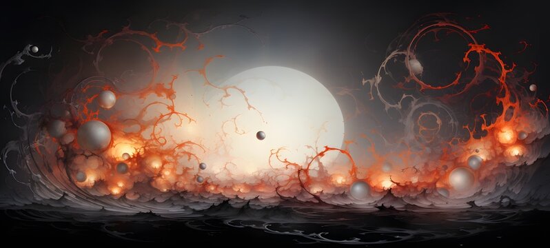 a light planetary circulation, Generative AI