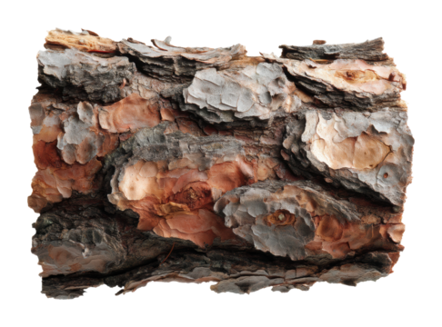 Natural log cabin wood texture environment high-quality rustic look isolated on transparent background, png