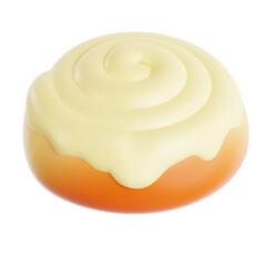Cinnamon Roll 3D Icon