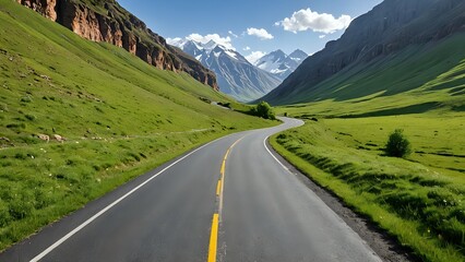 Fototapeta premium road in mountains