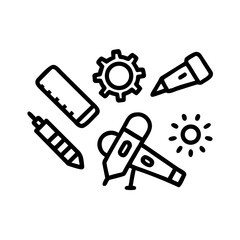 Whimsical Hand Drawn Illustration of a Flying Owl with Open Wings on a White Background vector