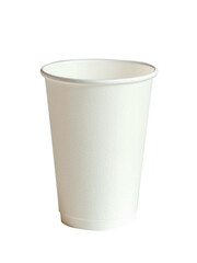 paper cup isolated on white