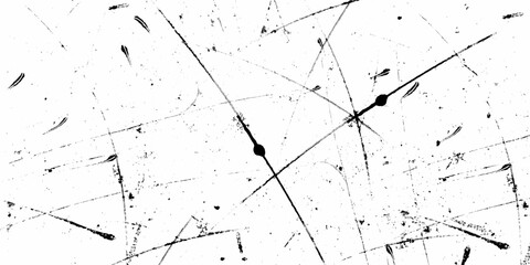 White and black sketch grunge backgrounds to create a distressed grain effect. rough urban texture vector. damaged crack and scratch dust wall texture. black splash on transparent background.