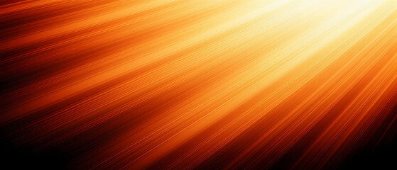 Fototapeta premium Fond fractal abstrait orange et noir d’Halloween — Design technologique avec lignes diagonales, effet néon, bokeh lumineux et motifs géométriques futuristes