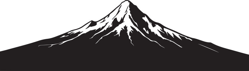  Mount Hood in silhouette.