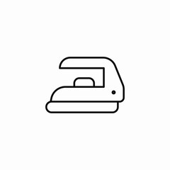 clothes iron appliance icon sign vector