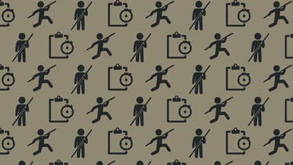 Vector seamless pole vault pattern design