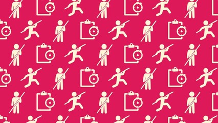 Vector seamless pole vault pattern design