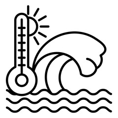 Heat Wave Icon