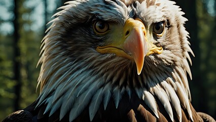 Fototapeta premium portrait of a bald eagle