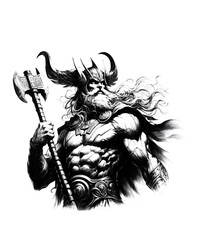 Viking warrior Odin	
