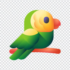 Tropical Parrot Bird Design