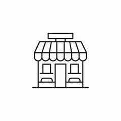 small shop building icon sign vector