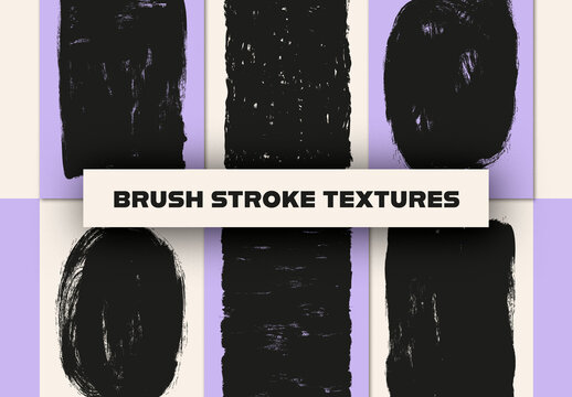 Brush Stroke Textures Set
