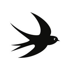 Obraz premium silhouette of a swallow