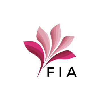 FIA Modern Floral Abstract Logo Design, FIA Later Logo, Creative Botanical Brand Identity, Luxury Flower Emblem for Business

