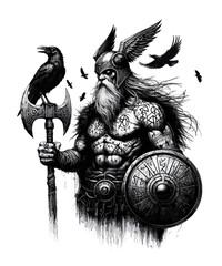 Viking warrior Odin	
