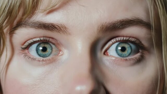 Expressive eyes reveal deep emotions and vivid colors