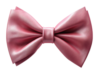 Elegant pink bow tie fashion event still life isolated on transparent background, png