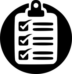 Obraz premium Clipboard with checklist, transparent background PNG