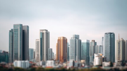 Urban landscape development city skyline photography modern architecture aerial view urban growth