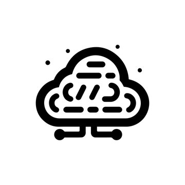 Cloud with code brackets for dev tools