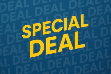 Naklejka premium Bold yellow text stating 