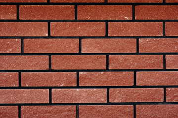 Clinker tile texture background, construction material surface.