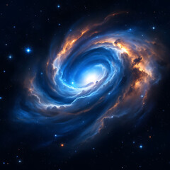 Obraz premium Spiral Galaxy Cosmic Clouds of Stars Beauty Deep Space Exploration