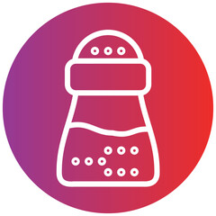 Salt line icon style