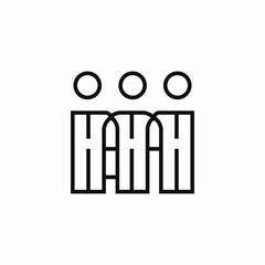 three people group icon sign vector