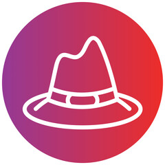 Hat Line Icon Style