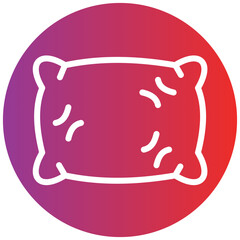 Pillow Line Icon Style